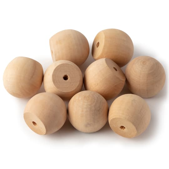 6 Packs: 9 ct. (54 total) 1.25&#x22; Wood Doll Heads by Make Market&#xAE;
